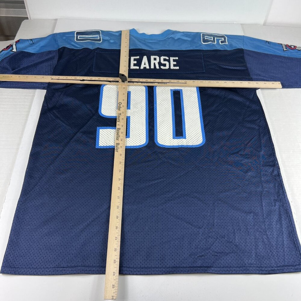 Y2K Reebok Tennessee Titans Jevon Kearse Football Jersey Extra Extra Large Blue - Picture 12 of 15